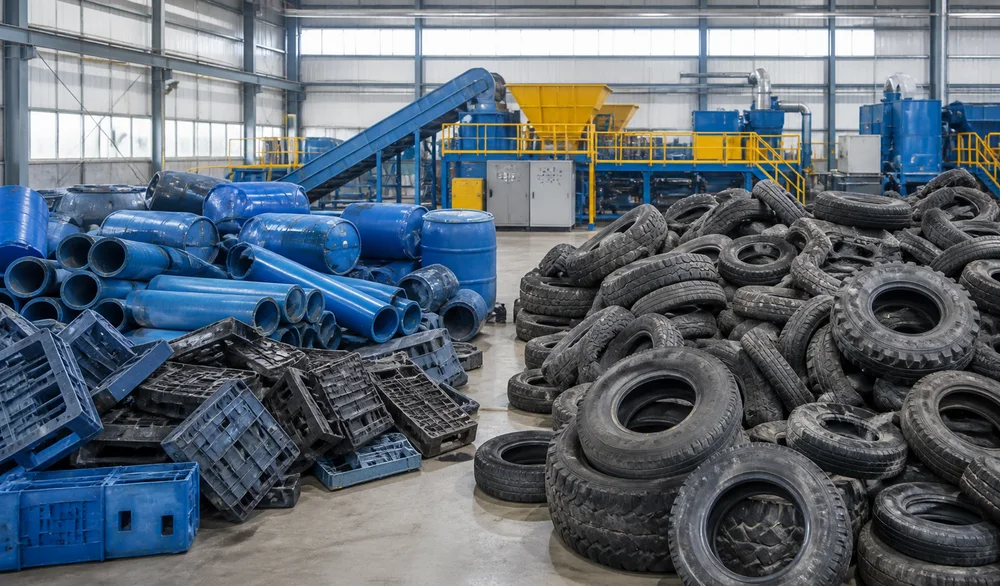 Tire & Plastic shredding application